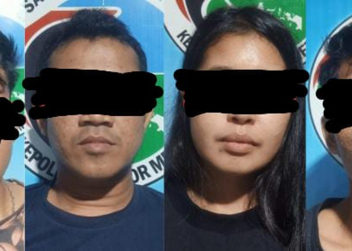Pesta Sabu, Tiga Pria dan Satu Wanita PL Ditangkap Polisi