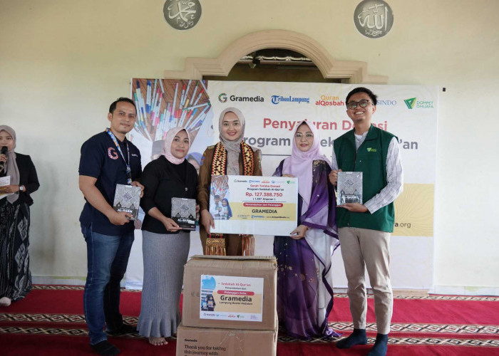 Pemprov Lampung Apresiasi Kolaborasi Amal, Ribuan Mushaf Al-Quran Disalurkan untuk Umat