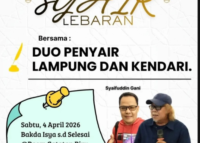 Penyair Isbedy dan Syaifuddin Tampil di TikTok Talk 'Syair Lebaran' Malam Ini
