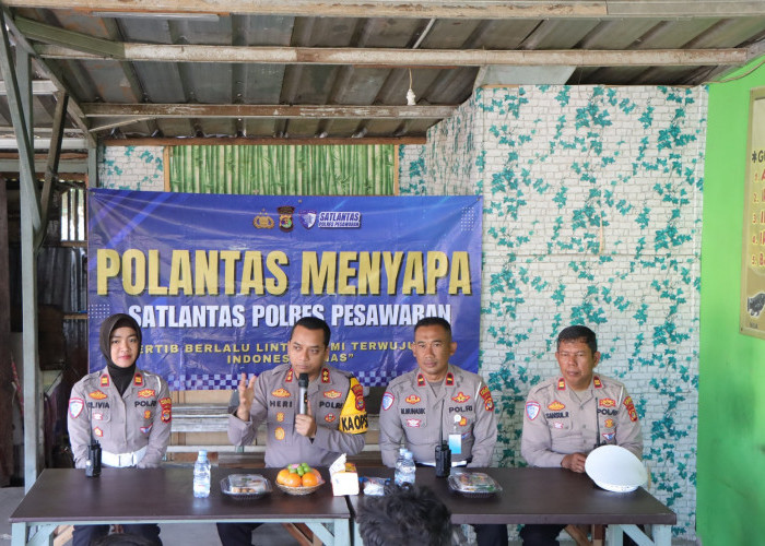 Kapolres Pesawaran Buka Program 'Polantas Menyapa', Jalin Sinergi dengan Sopir Truk