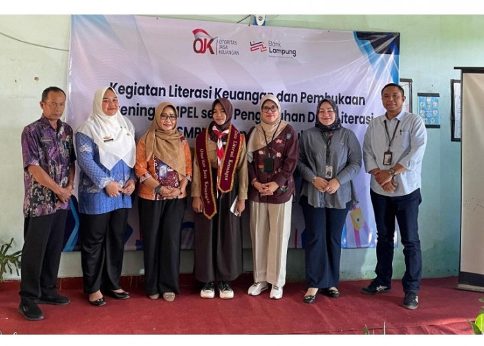 OJK Gandeng Bank Lampung Perkuat Literasi Keuangan dan Dukung Budaya Menabung Pelajar di Lampung Selatan