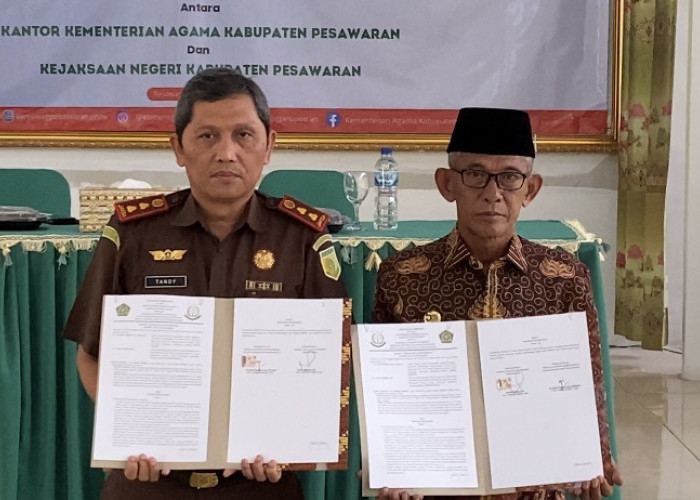 Kemenag bersama Kajari Pesawaran Teken MoU dan Luncurkan Program Warbyasa