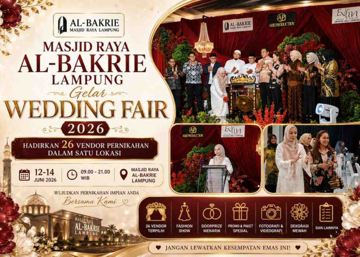 Hadirkan 26 Vendor, Masjid Raya Al Bakrie Lampung Gelar Wedding Fair 2026