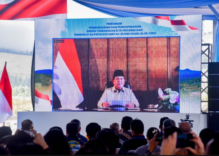 Secara Daring, Presiden Prabowo Resmikan Pembangunan PLTP 55 MW di Ulubelu, Tanggamus, Lampung