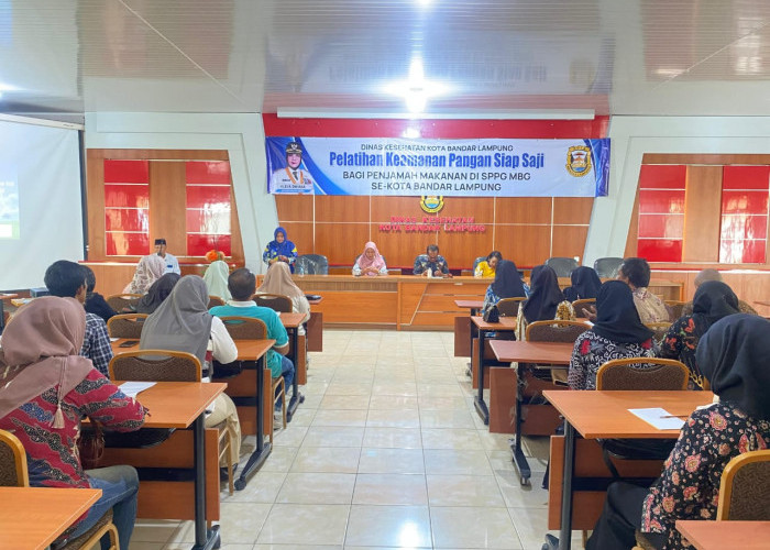 Dinkes Bandar Lampung Gelar Pelatihan Keamanan Pangan Siap Saji Usai Adanya Kasus Keracunan MBG