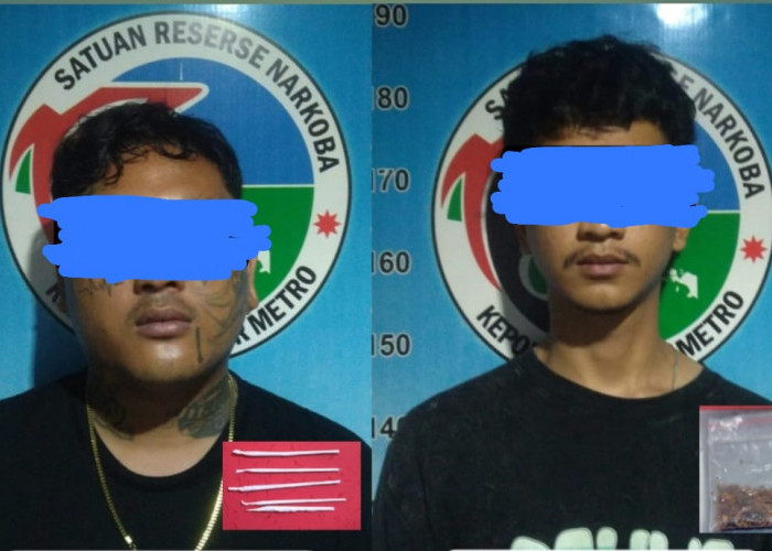 Polisi Amankan 2 Pengguna Sinte di Kota Metro, BB Total 1,42 Gram