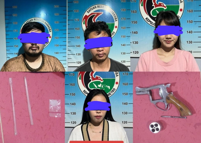 Polisi Temukan Sabu dan Senpi Rakitan, Empat Pelaku Ditangkap, Satu Oknum PNS
