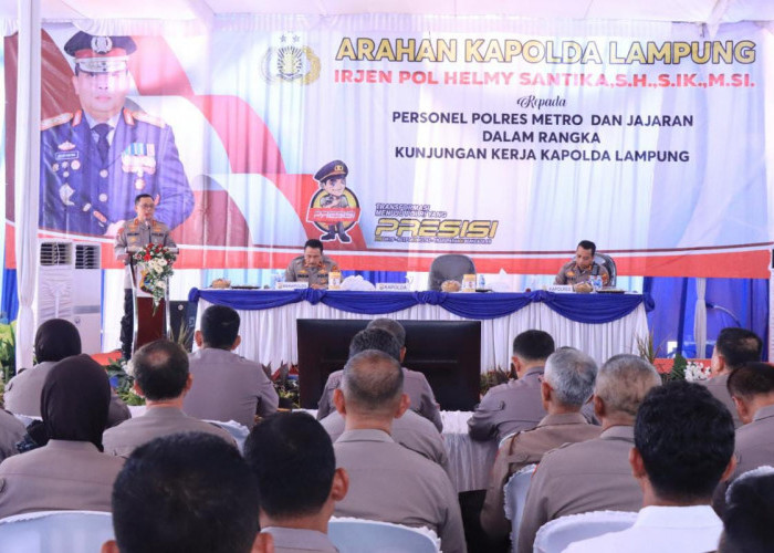 Singgah di Kota Metro, Ini Pesan Kapolda Lampung