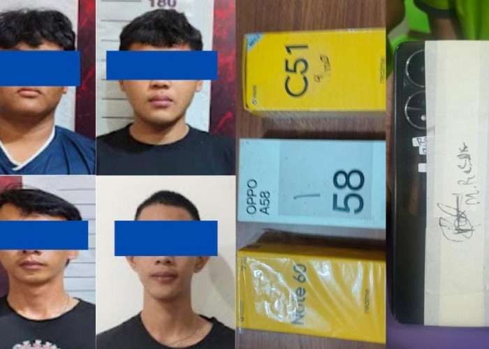 Empat Pelaku Pemerasan Bersenjata Tajam Ditangkap Polisi, 1 Masih di Bawah Umur