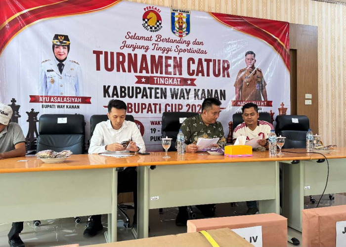Sukses Gelar Turnamen Catur Bupati Cup, KONI Way Kanan Dorong Muskab dan Siapkan Atlet Menuju Porprov
