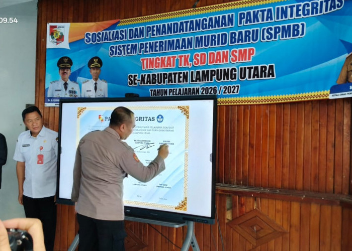 Disdik Lampung Utara Gelar Sosialisasi Pelaksanaan SPMB Tahun Ajaran 2026