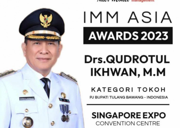 Penjabat Bupati Tulangbawang Drs Qudrotul Ikhwan MM, Raih Penghargaan The Best Leader Public Service di IMM As