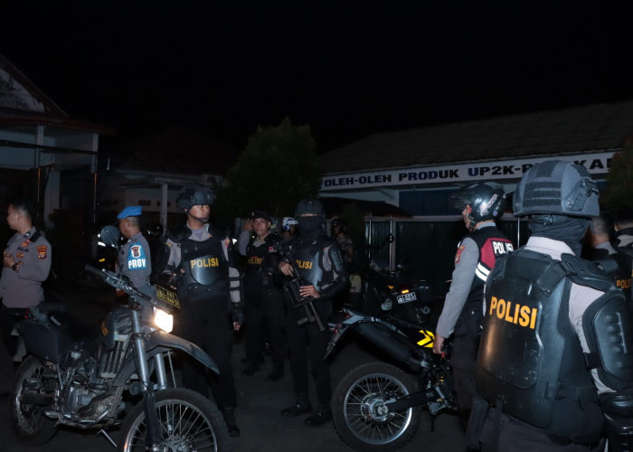 Polres Lampura Gelar Patroli Gabungan Bersama TNI, Sat Pol PP dan Dishub