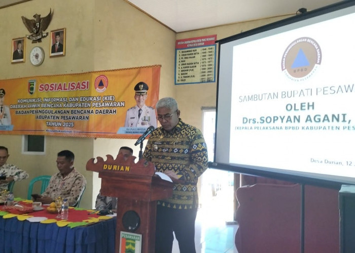 Tingkatkan Kesiapsiagaan, BPBD Pesawaran Sosialisasikan K I E Rawan Bencana