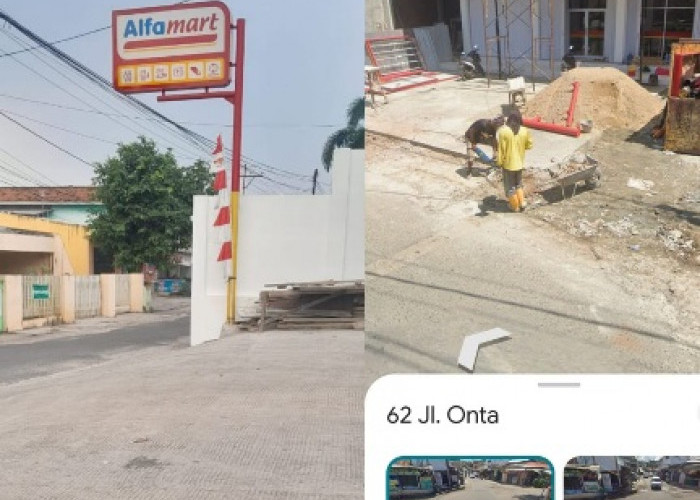 Diduga Pembangunan Minimarket Alfamart Di Kedaton Tabrak Aturan Perwali Kota Bandar Lampung