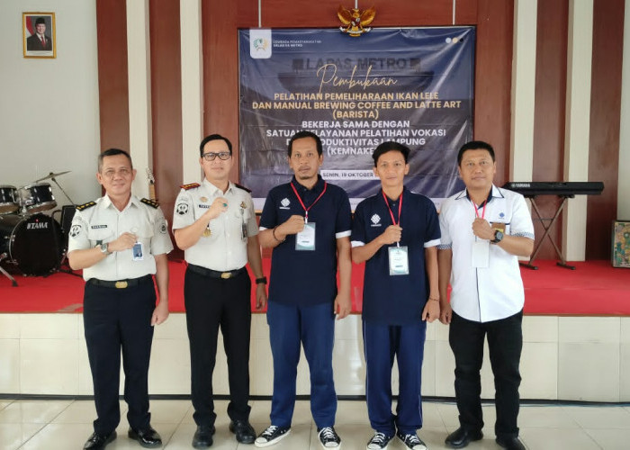 Lapas Metro Cetak Calon Pengusaha, 30 Warga Binaan Dilatih Budidaya Lele dan Barista