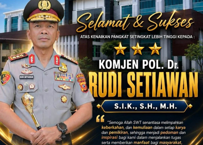 Putra Daerah Lampung, Rudi Setiawan Resmi Sandang Pangkat Komjen Pol