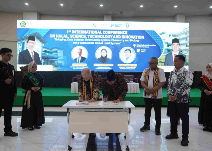 UIN Raden Intan dan TSU Rusia Teken Kesepakatan Riset Bersama Bidang Halal