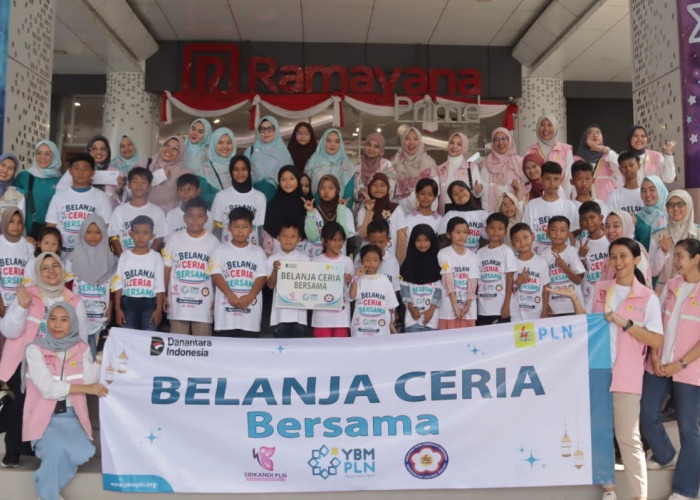 Belanja Ceria Bersama Anak Yatim, PLN UID Lampung Hadirkan Kebahagiaan dan Edukasi Keselamatan Listrik