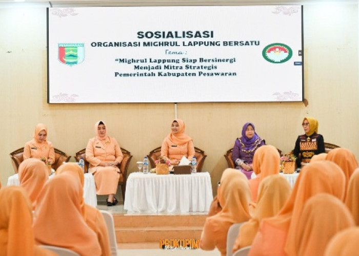 Penasehat DWP Kabupaten Pesawaran Buka Sosialisasi Organisasi Mighrul Lappung Bersatu