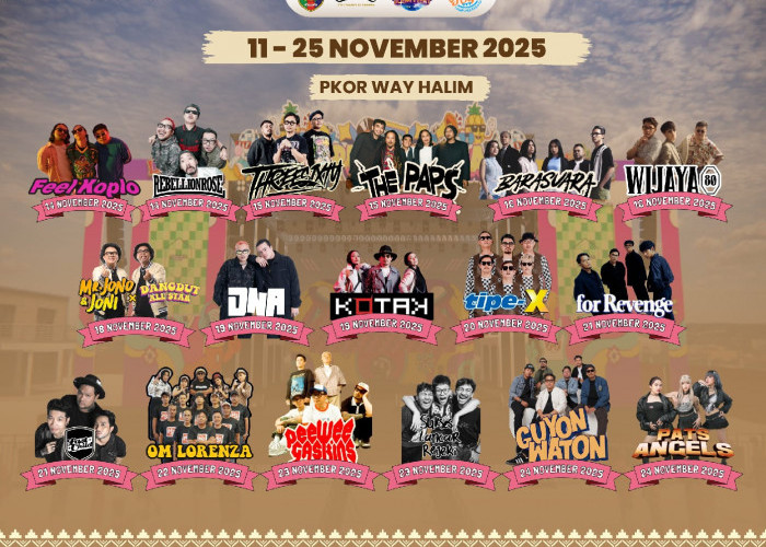 Lampung Fest 2025, Tampilkan Band Lintas Genre, Mulai Dari Tipe X, Band Kotak-Dangdut All Star