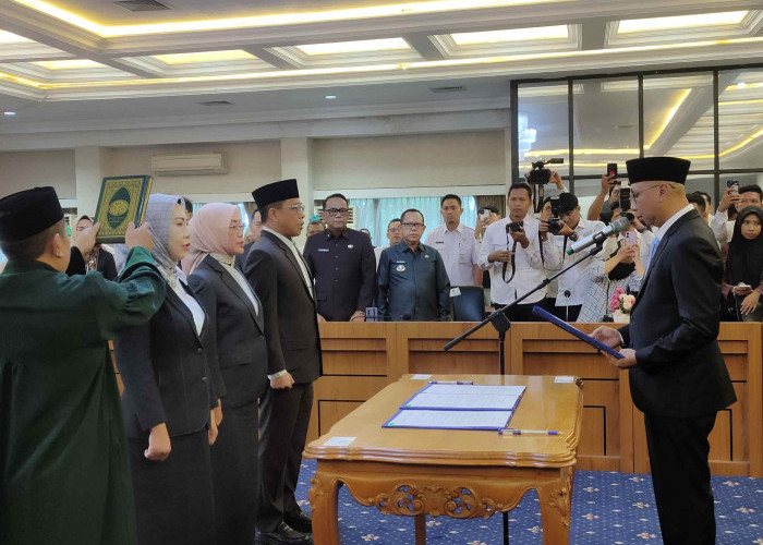 Gubernur Mirza Lantik 3 Pejabat Eselon II, Descatama Digeser Sebagai Sekwan