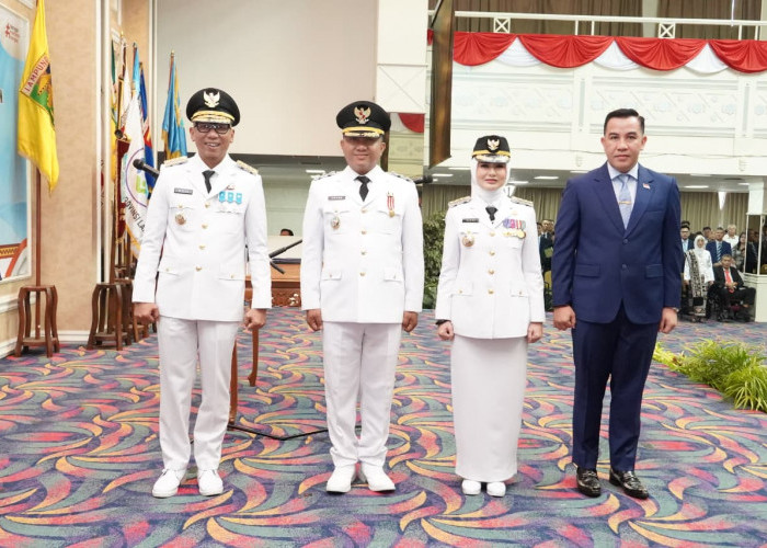 Gubernur Lampung Lantik Nanda Indira–Antonius Muhammad Ali Sebagai Bupati dan Wakil Bupati Pesawaran 