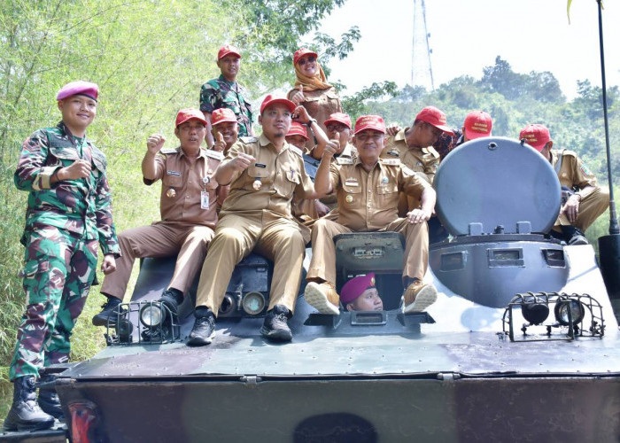 Brigif 4 Marinir Perkuat Sinergi Maritim di Lima Kecamatan Pesisir Pesawaran