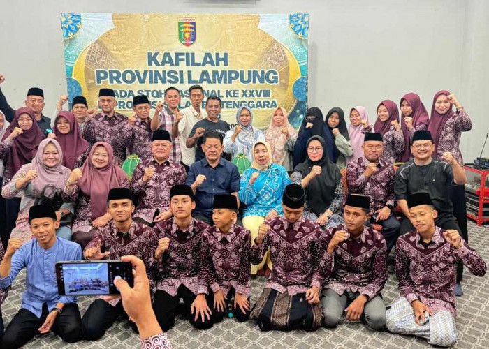 Kafilah Lampung Ikuti STQH Nasional XXVIII di Sultra Siap Tampilkan Hafiz dan Qori Terbaik