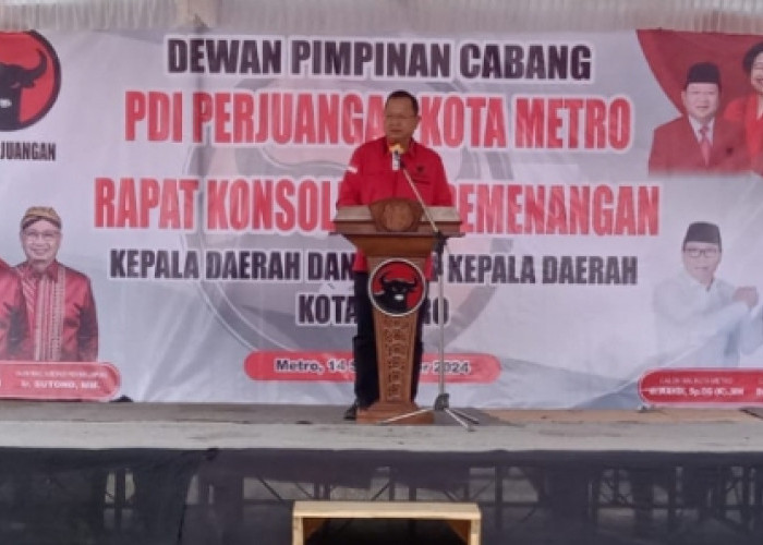 Ketua DPD PDIP Lampung Imbau Seluruh Kader Tidak Merasa “Si Paling Hebat”