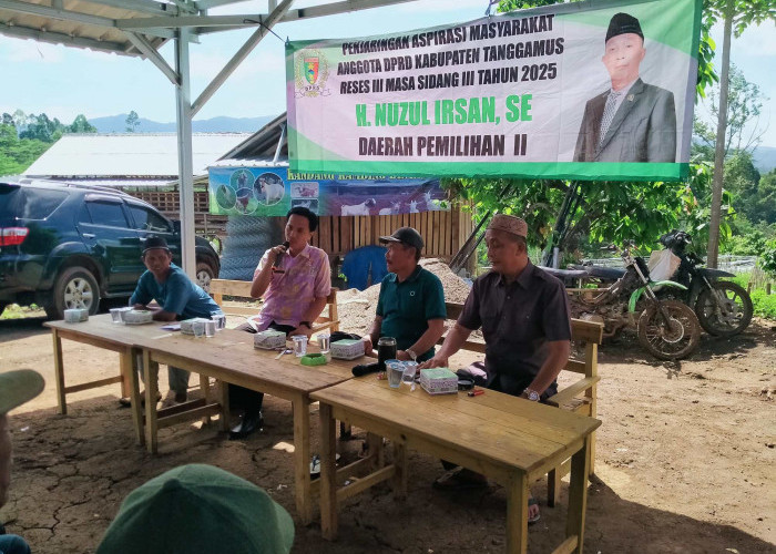 Anggota DPRD Tanggamus Nuzul Irsan Laksanakan Reses di Talang Lahat Blok 1 BNS