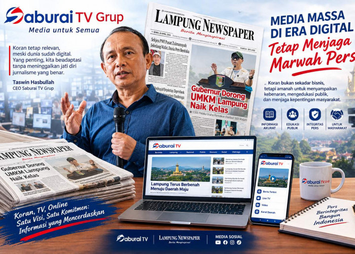 Saburai TV Grup Rombak Struktur Organisasi, Fokus Perkuat Koran Cetak dan Bisnis Digital