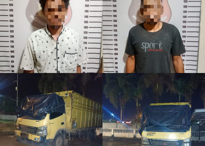 Dua Pelaku Pencurian Mobil Truck Diringkus Polres Lampura Di Banten, Tempat Persembunyiannya 