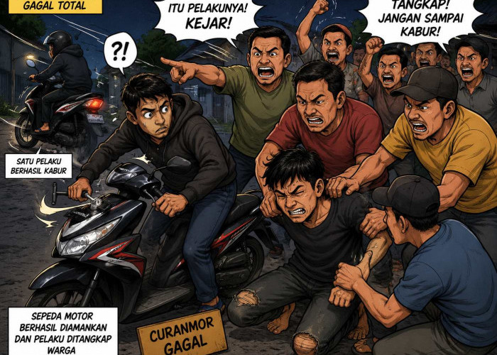 Gagal Curi Motor, Remaja Diduga Pelaku Curanmor Tewas Diamuk Massa di Jati Agung