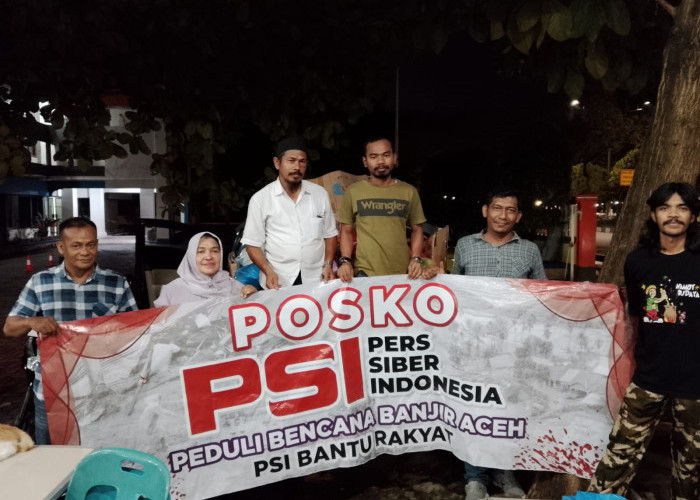 Pers Siber Indonesia Aceh Salurkan Bantuan Bencana Melalui DLHK Aceh