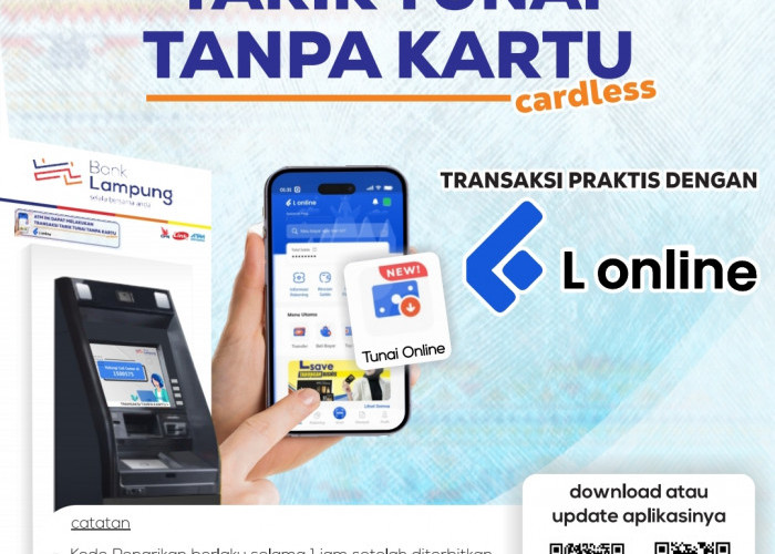 Bank Lampung Terus Berinovasi, Rilis Fitur Tarik Tunai Tanpa Kartu