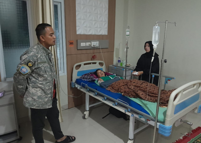 Bentuk Kepedulian, Kapolres Lampung Utara Jenguk Korban Curas