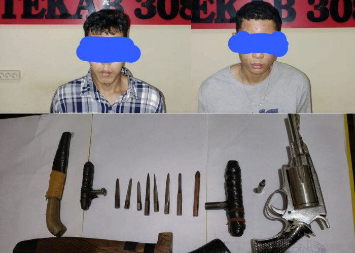 15 Kali Beraksi di Kota Metro, Dua Pencuri Motor Bersenjata Api Ditangkap Polisi
