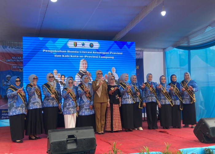 OJK dan Dispusip Lampung Gelar Pengukuhan Bunda Literasi Keuangan Tingkat Provinsi, Kabupaten dan Kota