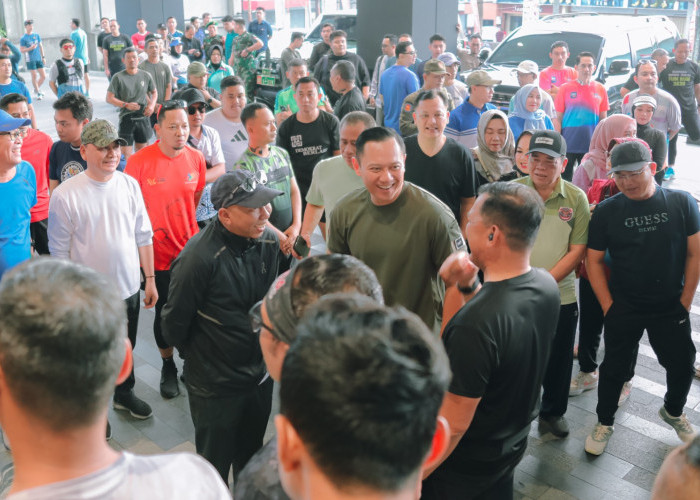 Gubernur Mirza Dampingi Menko AHY di Acara Fun Run Lampung