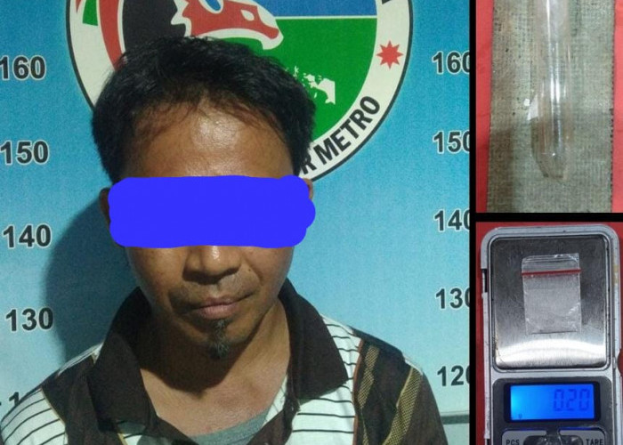 Pemilik Sabu 0,2 Gram Ditangkap Polisi