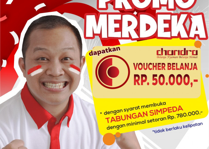 Hadirkan Promo Merdeka, Buka tabungan Simpeda Bank Lampung Dapat Voucher Belanja 