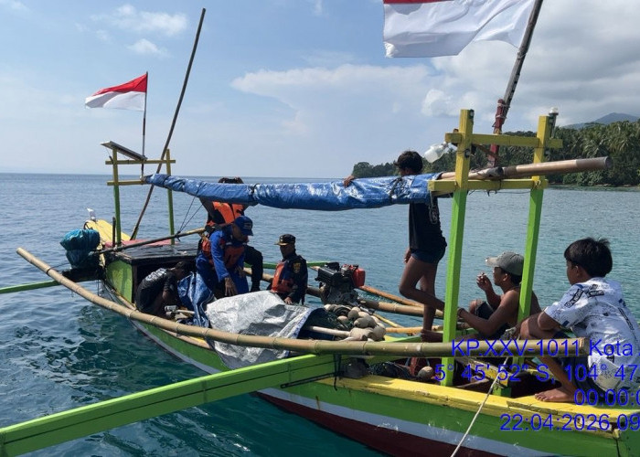 Polisi Patroli Gabungan di Teluk Semaka, Pastikan Tidak Ada Pengeboman Ikan