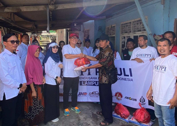 HIPPI Lampung Salurkan 1,25 Ton Beras dan Bantuan Lainnya untuk Korban Banjir