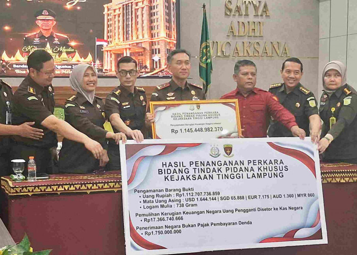 Semester I 2026, Kejati Lampung Selamatkan Rp1,1 Triliun