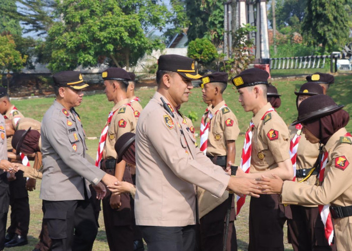 Kapolres Lampung Utara Lepas Kontingen Saka Bhayangkara Untuk Mengikuti Lokabhara