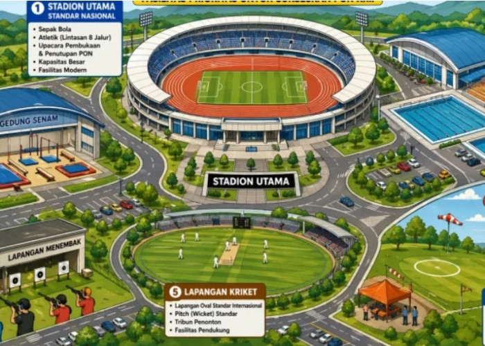 Jelang PON 2032, KONI Lampung Prioritaskan Pembangunan Stadion Standar Nasional 