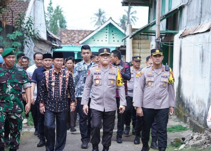 Kapolda  Kunjungi Kampung Tangguh Bebas Dari Narkoba di Lampung Utara