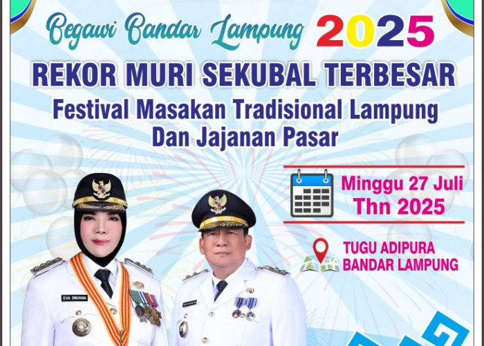 Besok, Begawi Bandar Lampung 2025 akan Pecahkan Rekor MURI Sekubal Terbesar