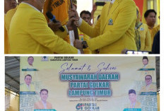 Musda IV Partai Golkar Lamtim Berjalan Sukses, Adhitia Pratama Resmi Pimpin Golkar Lamtim